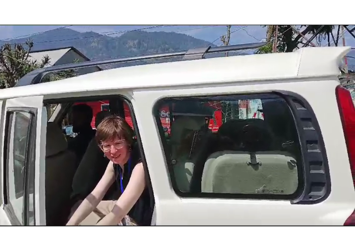 Delegation members in Kishtwar on Monday.