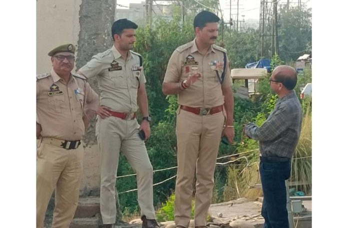 SP South Ajay Sharma reviewing Wave Mall Security on Sunday. SP South Ajay Sharma reviewing Wave Mall Security on Sunday.