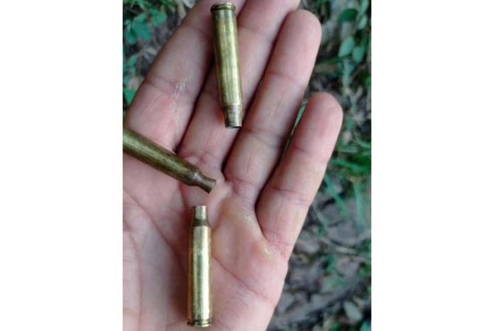 Bullets fired at the pilgrims by the terrorists at Taryath, Reasi. -Excelsior/Romesh Mengi