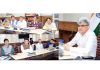 Chief Secretary Atal Dulloo chairing a meeting on Thursday.