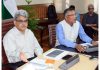 Chief Secretary Atal Dulloo chairing a meeting.