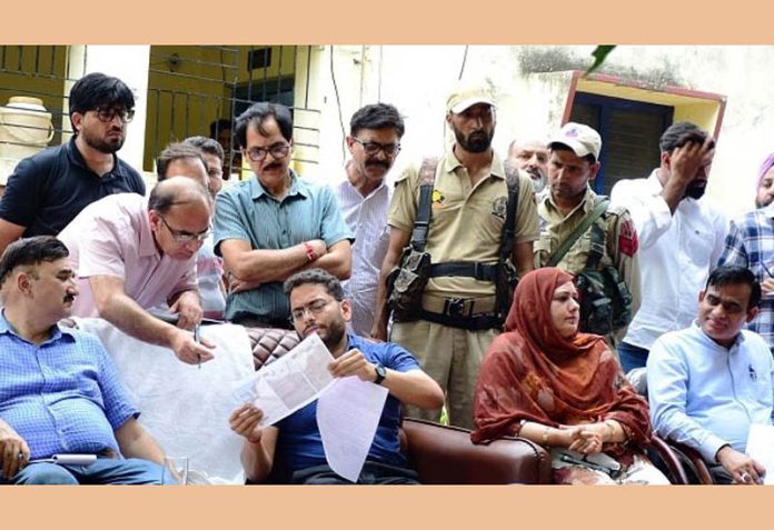DC Sachin Kumar during a public meeting in Dansal on Wednesday.