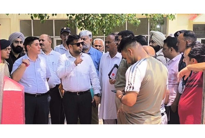 DC Samba during visit to Baba Chamliyal Shrine. DC Samba during visit to Baba Chamliyal Shrine.