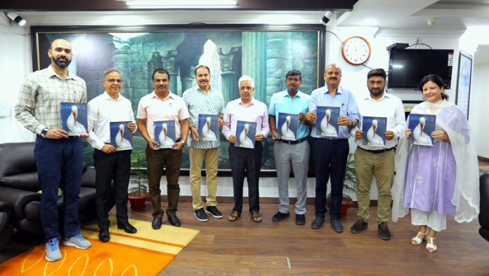 JU Vice-Chancellor and others releasing checklist of birds of Jammu and Kashmir.