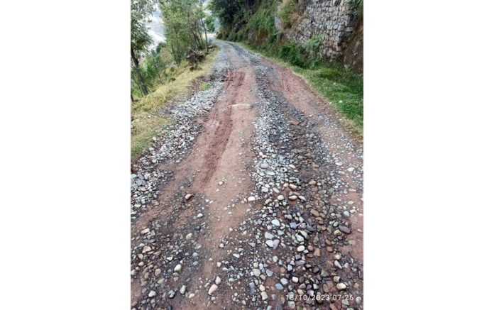 Deplorable condition of Akhori to Patti Planghar road waiting to get attention of concerned department. Deplorable condition of Akhori to Patti Planghar road waiting to get attention of concerned department.