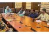 Secy ARI & Trainings Shabnam Kamili chairing a meeting.