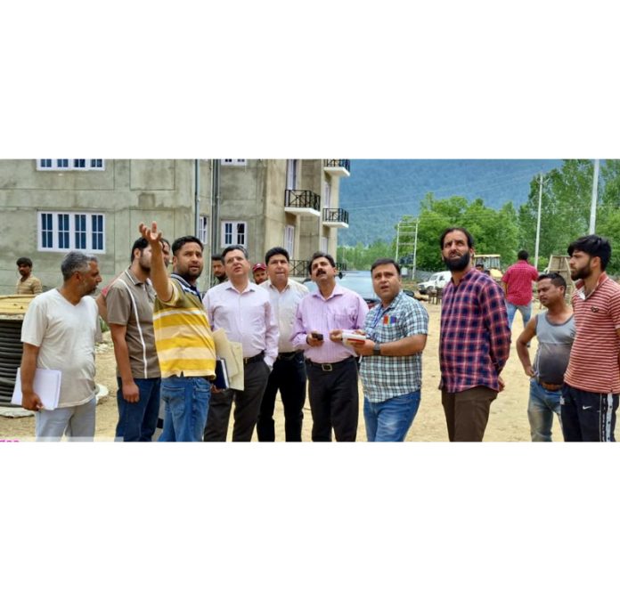 R&RC Dr Arvind Karwani inspecting arrangements on Saturday.