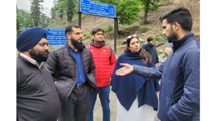 Anoo Malhotra visiting Baltal base camp on Wednesday.