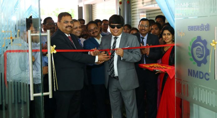 Amitava Mukherjee, CMD (Additional Charge), NMDC inaugurating its new facility on Tuesday. Amitava Mukherjee, CMD (Additional Charge), NMDC inaugurating its new facility on Tuesday.