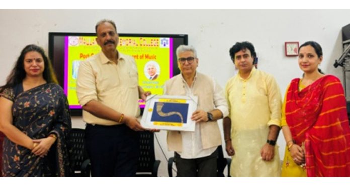 Ravi Kemo during a function at MAM College Jammu on Thursday. Ravi Kemo during a function at MAM College Jammu on Thursday.