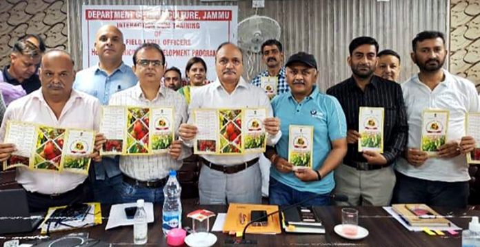 Director Horticulture releasing folder depicting schemes.