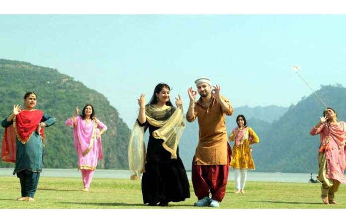 A scene from Dogri song album ‘Mithian Mithian Gallan’.