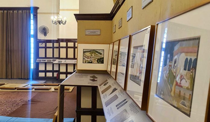 An inside view of Amar Mahal Museum during professional reframing exercise of invaluable art works. An inside view of Amar Mahal Museum during professional reframing exercise of invaluable art works.