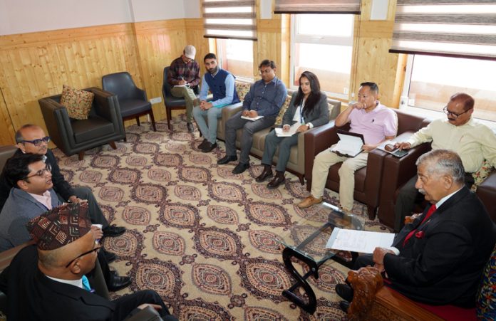 NITI Aayog team meeting with LG Ladakh. NITI Aayog team meeting with LG Ladakh.