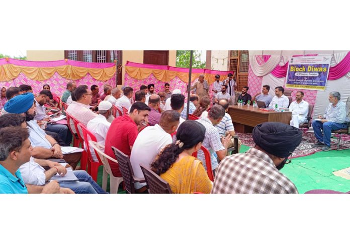 DC Samba, Abhishek Sharma during Block Divas on Wednesday. DC Samba, Abhishek Sharma during Block Divas on Wednesday.