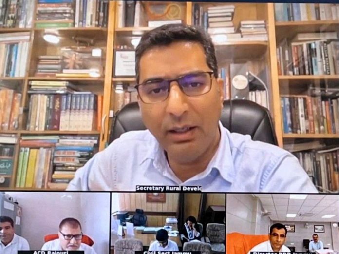 Secy RDD Reviews First Quarter Progress Of Departmental Schemes In Jammu Districts Secy RDD Reviews First Quarter Progress Of Departmental Schemes In Jammu Districts