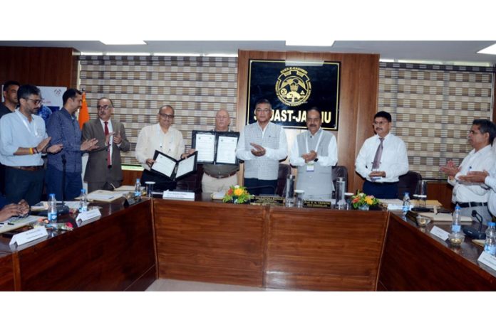 Copies of MoUs being displayed during Industry-Academia meet.