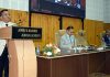 Justice Sanjeev Kumar speaking during sensitization prog for Judicial Officers.
