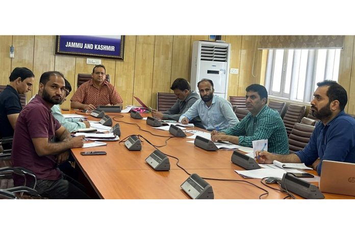 Comm Secy (S&T) Saurabh Bhagat chairing a meeting on Tuesday. Comm Secy (S&T) Saurabh Bhagat chairing a meeting on Tuesday.