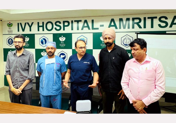 Dr. Pankaj Goel, Director CTVS during a press conference on Thursday. Dr. Pankaj Goel, Director CTVS during a press conference on Thursday.
