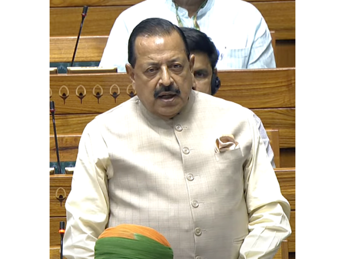 Union Minister Dr Jitendra Singh speaking in the Lok Sabha on Wednesday. Union Minister Dr Jitendra Singh speaking in the Lok Sabha on Wednesday.