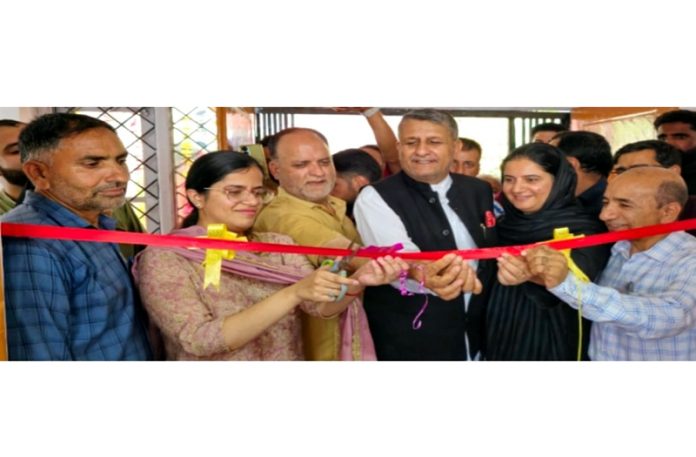 DC Ayushi Sudan inaugurating modern reading hall at District Library Kupwara.