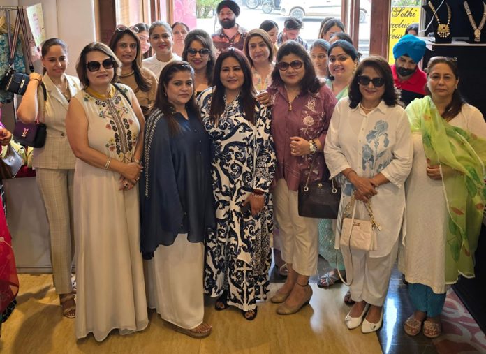 Chief spokesperson of J&K BJP Mahila Morcha, Ritika Trehan along with other ladies during Chief spokesperson of J&K BJP Mahila Morcha, Ritika Trehan along with other ladies during