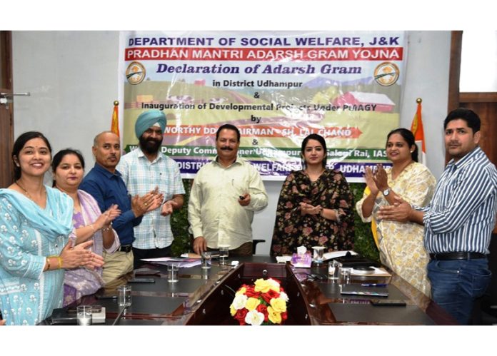 DDC Chairperson alongwith DC Udhampur inaugurating development projects on Saturday. DDC Chairperson alongwith DC Udhampur inaugurating development projects on Saturday.