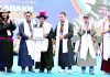 EC Tashi Namgyal Yakzee felicitating the participants of Nomadic Festival in Leh on Monday.