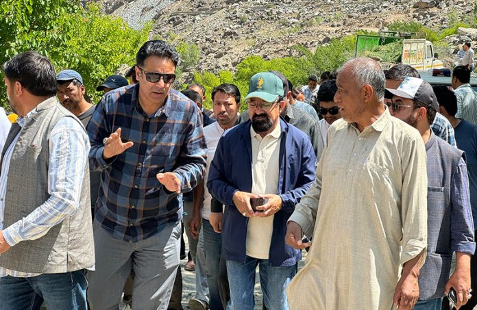 CEC Kargil during visit to a village in his district. CEC Kargil during visit to a village in his district.