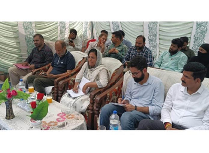 DDC Dr Shamshad Shan during visit to Ramsoo on Saturday. DDC Dr Shamshad Shan during visit to Ramsoo on Saturday.