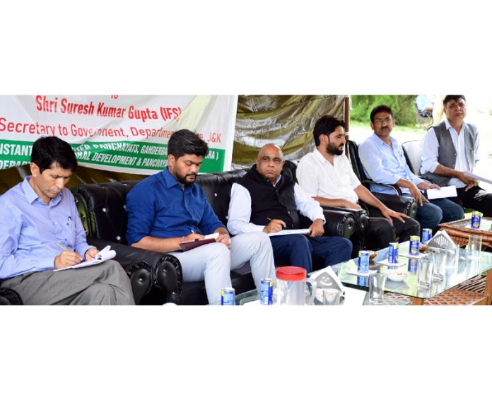 Principal Secretary Culture Suresh Kumar Gupta chairing a Public Darbar on Wednesday. Principal Secretary Culture Suresh Kumar Gupta chairing a Public Darbar on Wednesday.