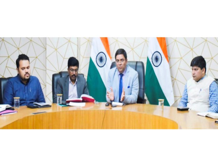 Election Observers & DEO during a meeting at Kishtwar.