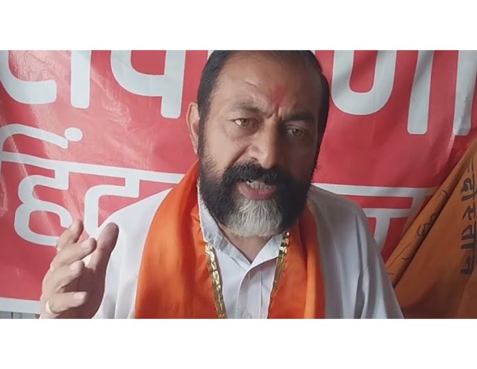 Shiv Sena Hindustan (SSH) J&K president, Rajesh Kesri