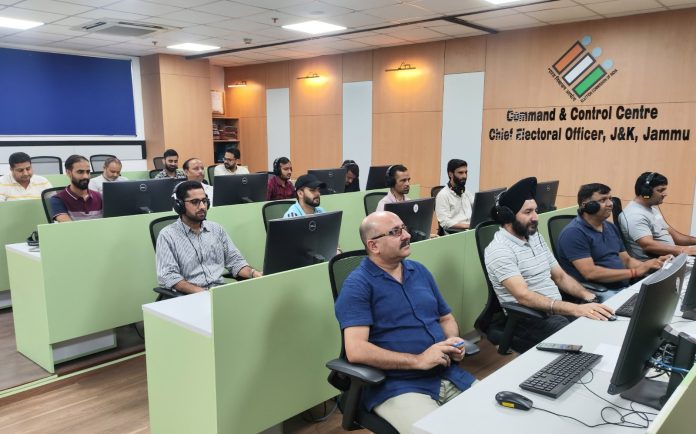 Command And Control Centres Set Up To Check Poll Code Violations During J&K Assembly Polls Command And Control Centres Set Up To Check Poll Code Violations During J&K Assembly Polls