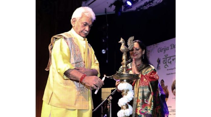 LG Manoj Sinha at a Music Festival in New Delhi on Thursday. LG Manoj Sinha at a Music Festival in New Delhi on Thursday.