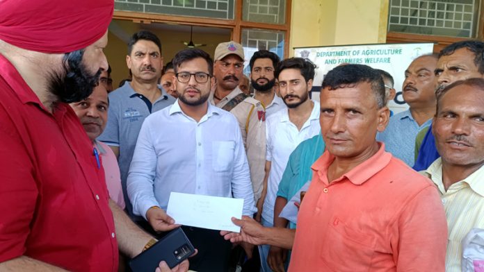 DC Samba Abhishek Sharma during Block Diwas on Wednesday.