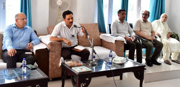 DC Rajouri Om Prakash Bhagat along with others during a public outreach programme. DC Rajouri Om Prakash Bhagat along with others during a public outreach programme.