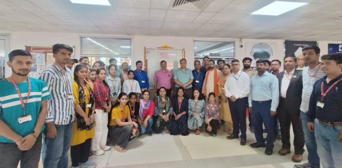 CUJ VC with the team of writers and others during launch of university magazine. CUJ VC with the team of writers and others during launch of university magazine.