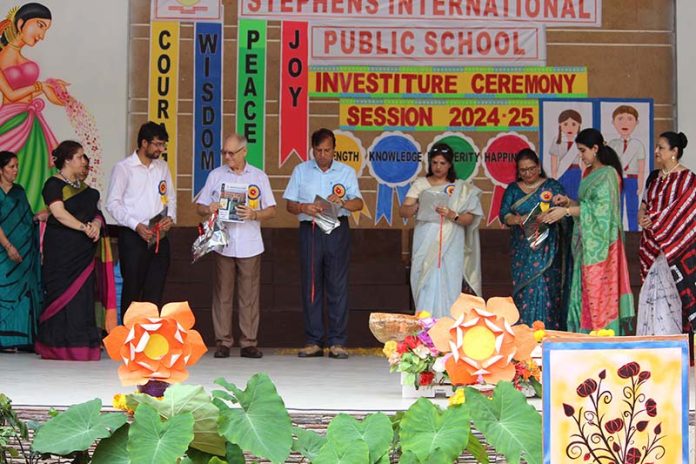 Stephens International Public School management posing during a programme. Stephens International Public School management posing during a programme.