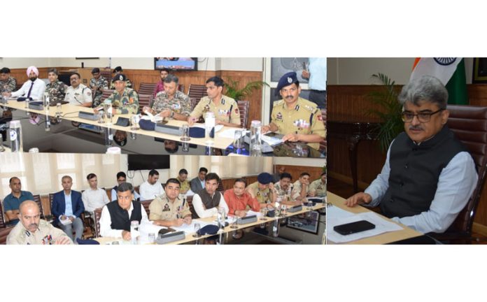 Chief Secretary Atal Dulloo chairing a meeting. Chief Secretary Atal Dulloo chairing a meeting.