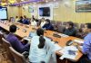 Secretary RDD&PR Dr Shahid Iqbal Choudhary chairing a meeting on Tuesday.
