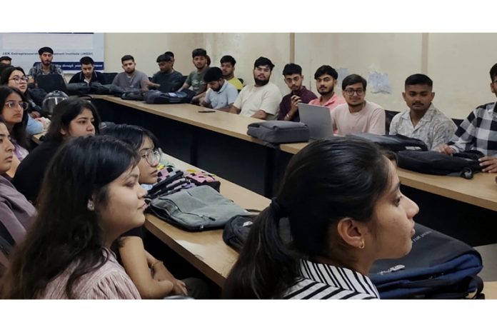 Students attend summer school internship programme at JKEDI on Tuesday. Students attend summer school internship programme at JKEDI on Tuesday.