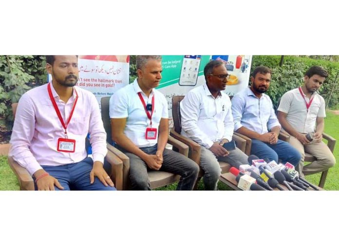 Teams of BIS J&K along with officers from FCS&CA Department and Legal Metrology briefing media about operations. Teams of BIS J&K along with officers from FCS&CA Department and Legal Metrology briefing media about operations.