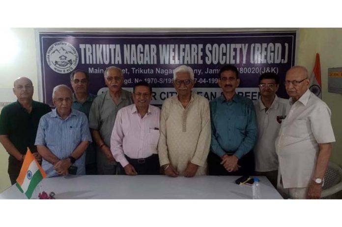 TNWS members during a meeting at Jammu on Sunday.