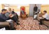 Social activist Sajjad Kargili in a meeting with LG Ladakh Brigadier (Dr) BD Mishra (Retired) at Leh.