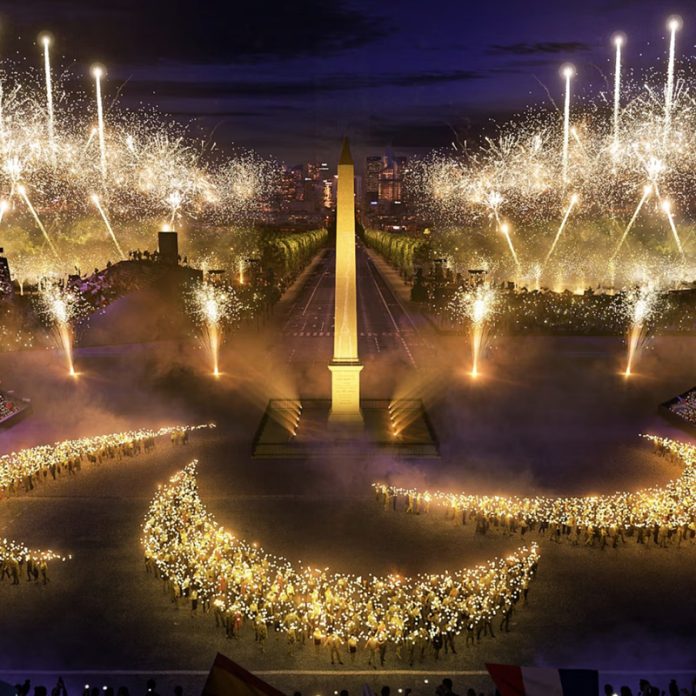 Mesmerizing view in City’s heart before the opening ceremony of Paralympic Games at Paris.