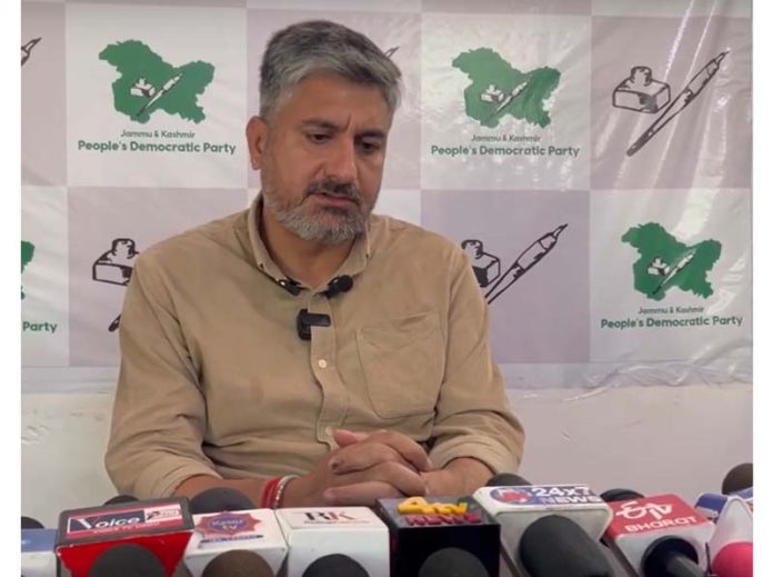 PDP raises questions over Apni Party support to Omar in Budgam PDP raises questions over Apni Party support to Omar in Budgam