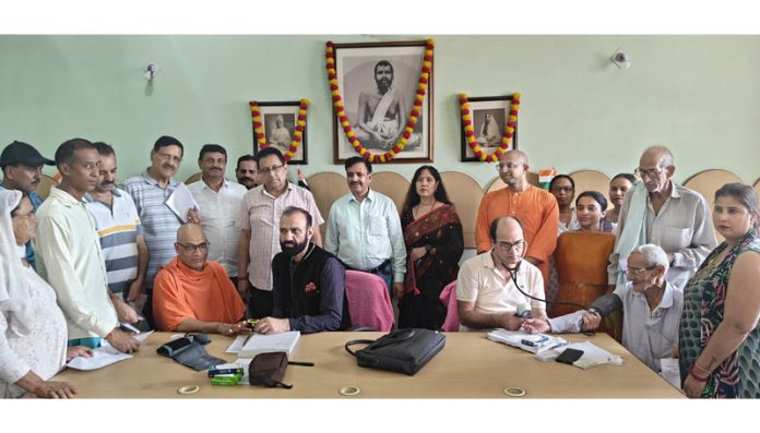 HoD Cardiology GMC Jammu Dr Sushil Sharma examining patients at Udheywala in Jammu on Sunday. HoD Cardiology GMC Jammu Dr Sushil Sharma examining patients at Udheywala in Jammu on Sunday.