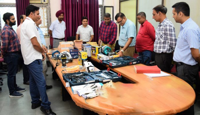 SMVDU Vice-Chancellor inaugurating Skill Hub Centre in the university. SMVDU Vice-Chancellor inaugurating Skill Hub Centre in the university.